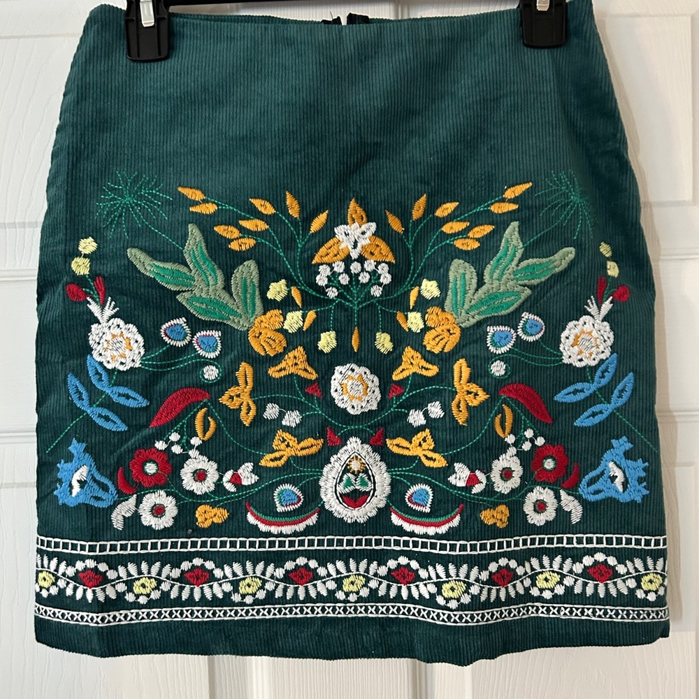 Simplee apparel corduroy mini skirt